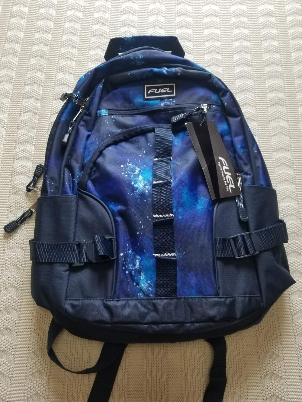 Fuel Galaxy-Print Navy Backpack for Men